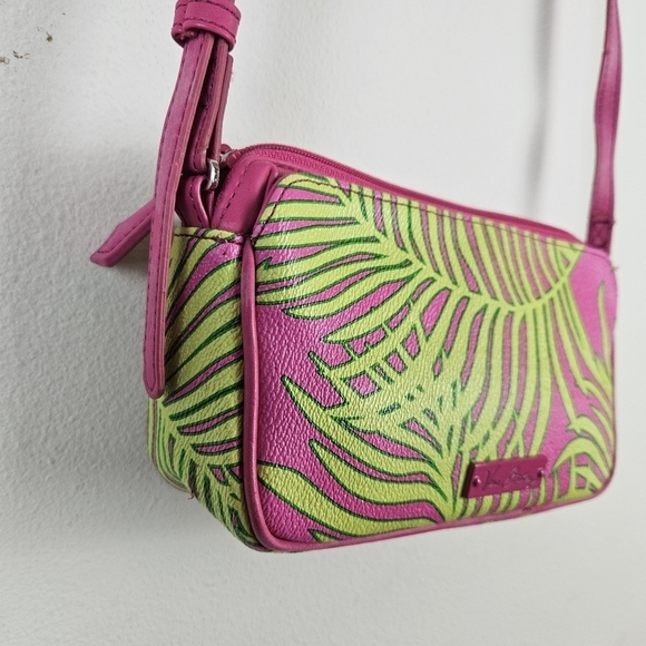 Vera Bradley "PALM FRONDS" Small CROSSBODY BAG - Picture 4 of 10
